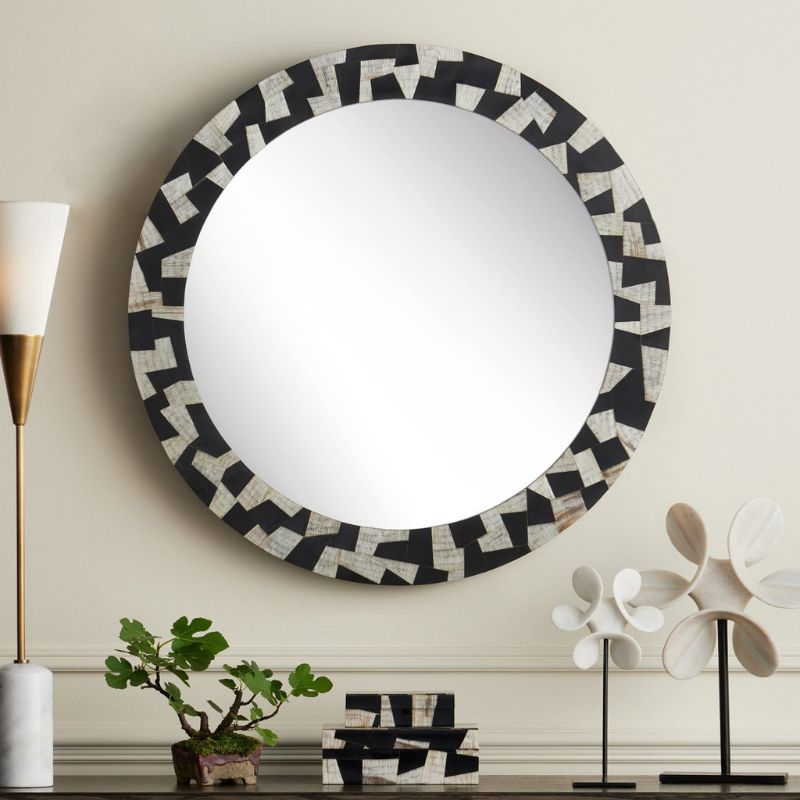 Bindu Round Mirror