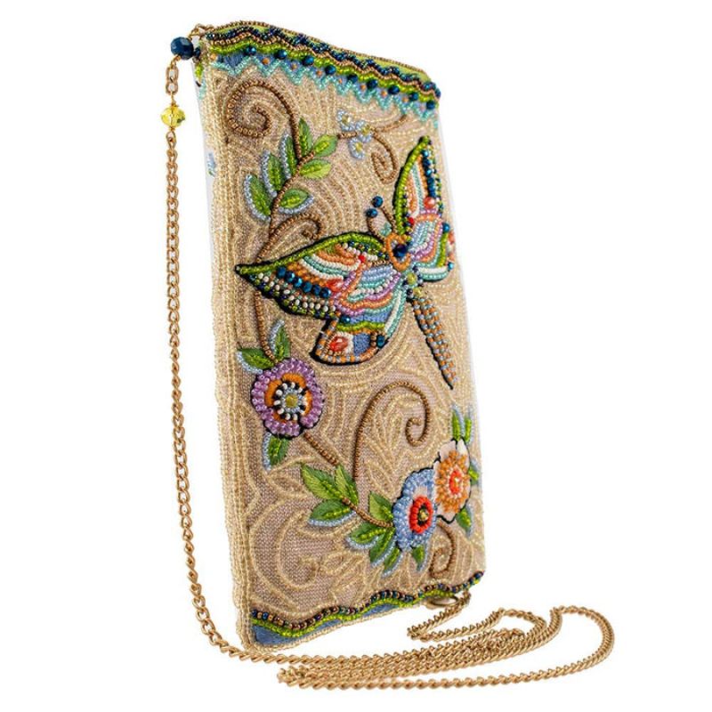 Mary Frances Soaring Spirit Beaded Crossbody Phone Bag