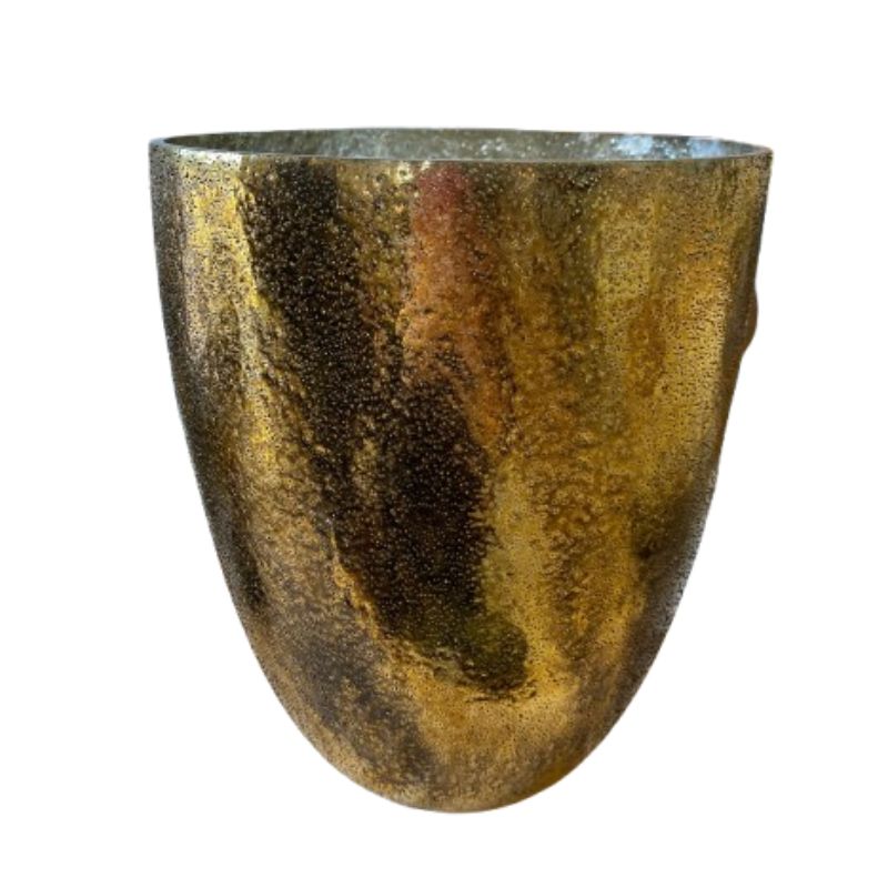 Gold Dimpled Vase