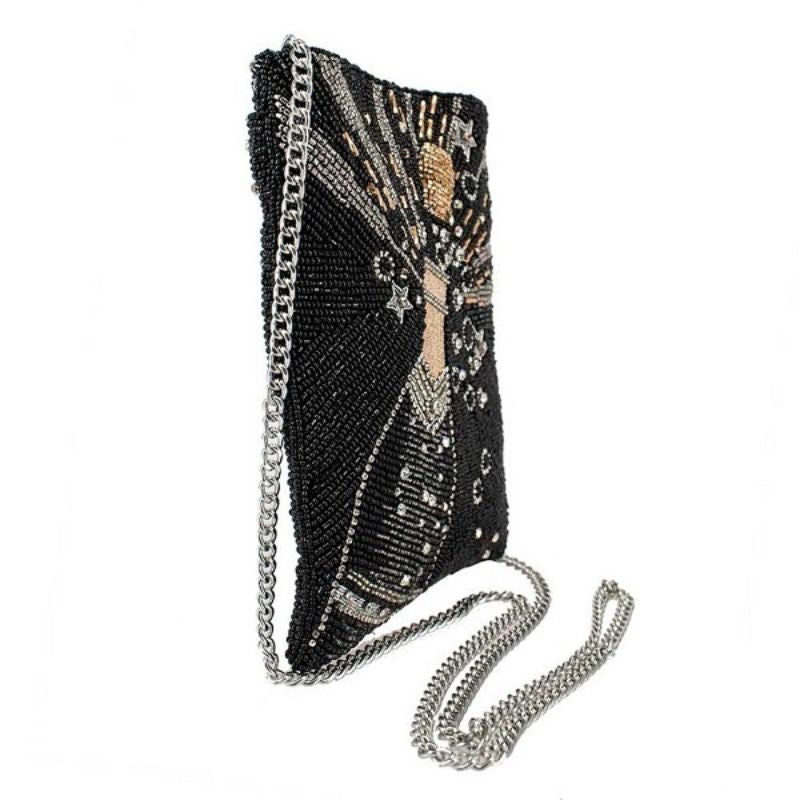 Mary Frances Bubbly Mini Beaded Crossbody Bag
