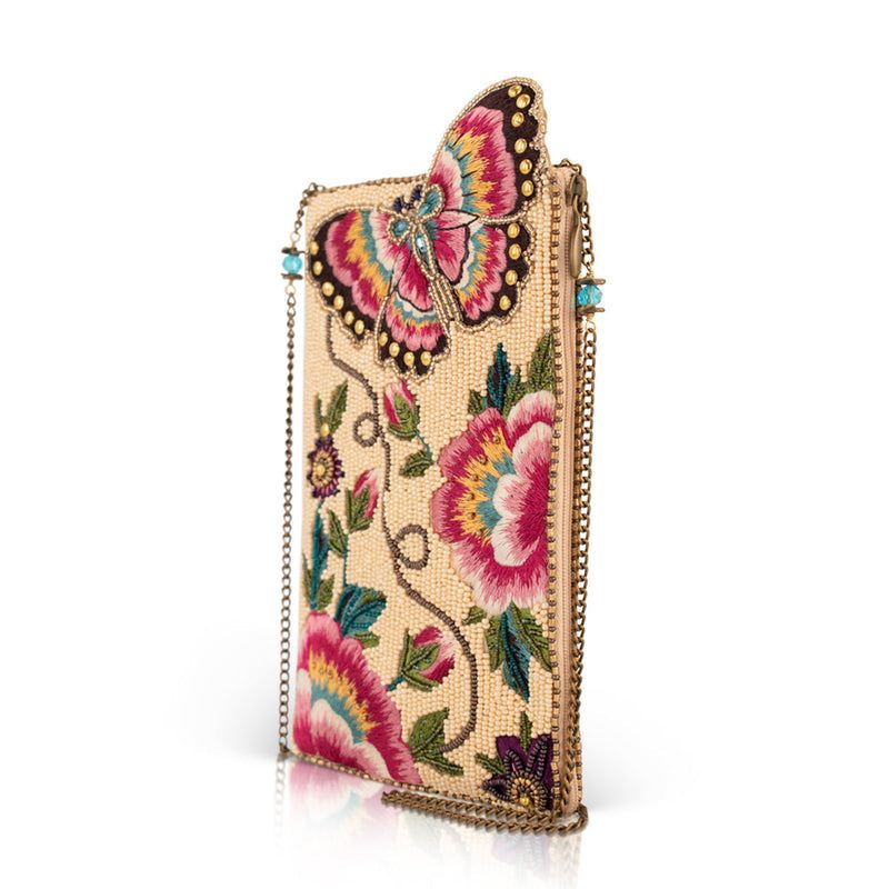 Mary Frances Butterfly Garden Crossbody Phone Bag