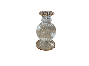 compare product BUD VASE AMBER TRIM MISS ANN