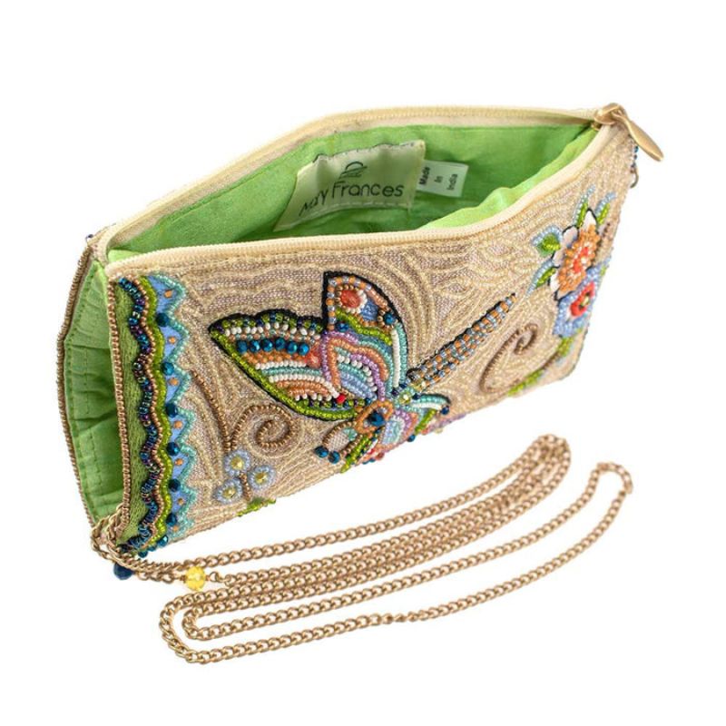 Mary Frances Soaring Spirit Beaded Crossbody Phone Bag