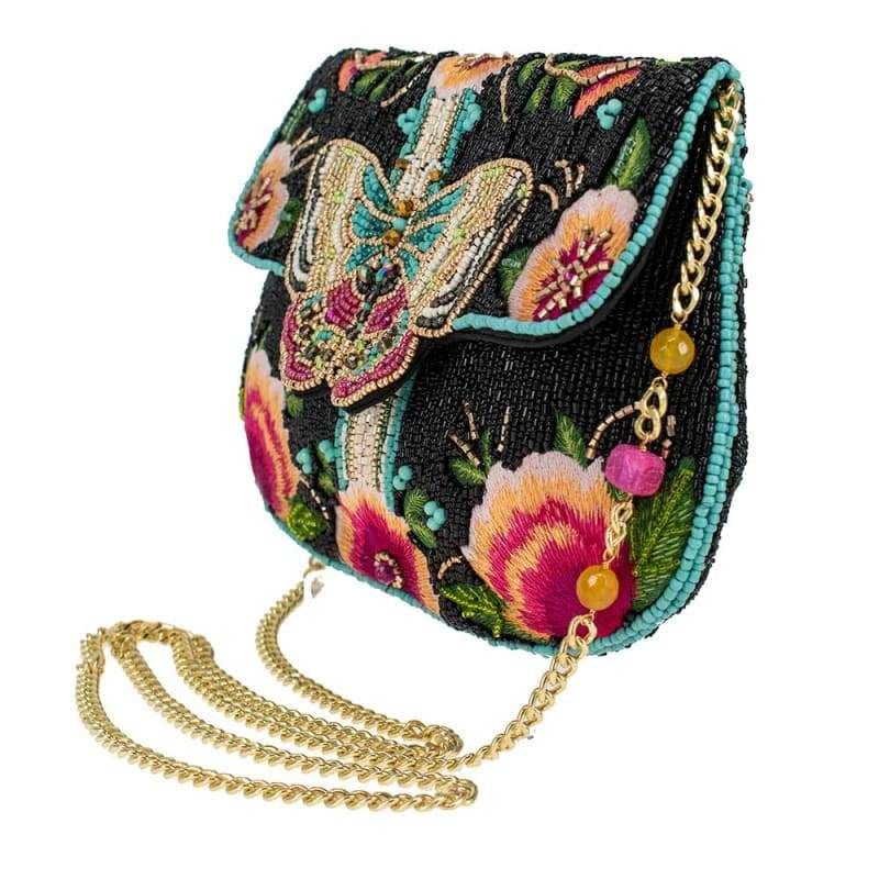 Mary Frances Dream Chaser Black Crossbody Clutch