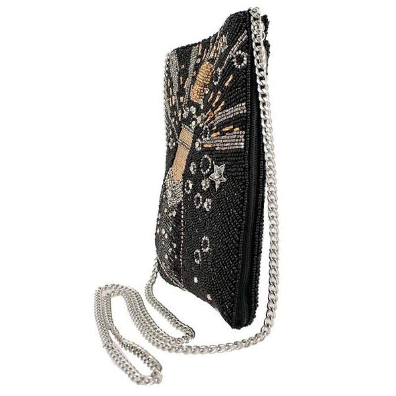 Mary Frances Bubbly Mini Beaded Crossbody Bag