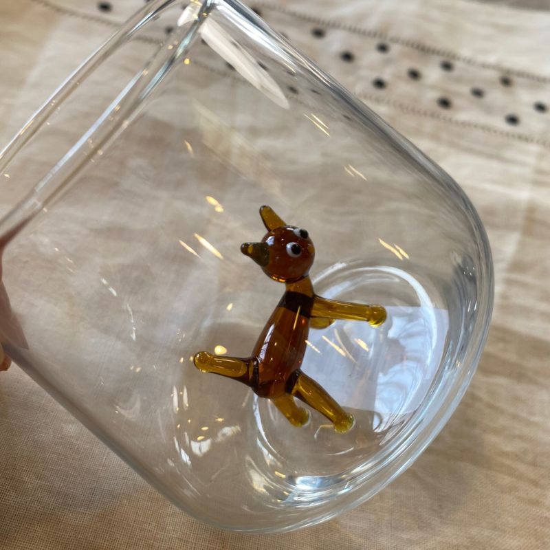 Tiny Animal Drinking Glass - Assorted Styles