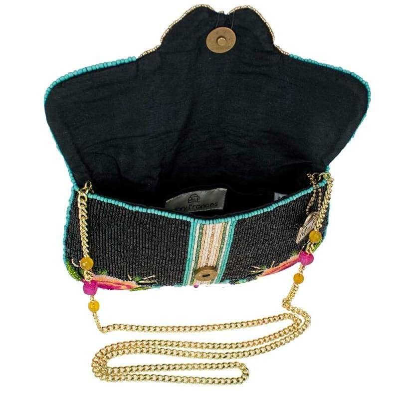 Mary Frances Dream Chaser Black Crossbody Clutch