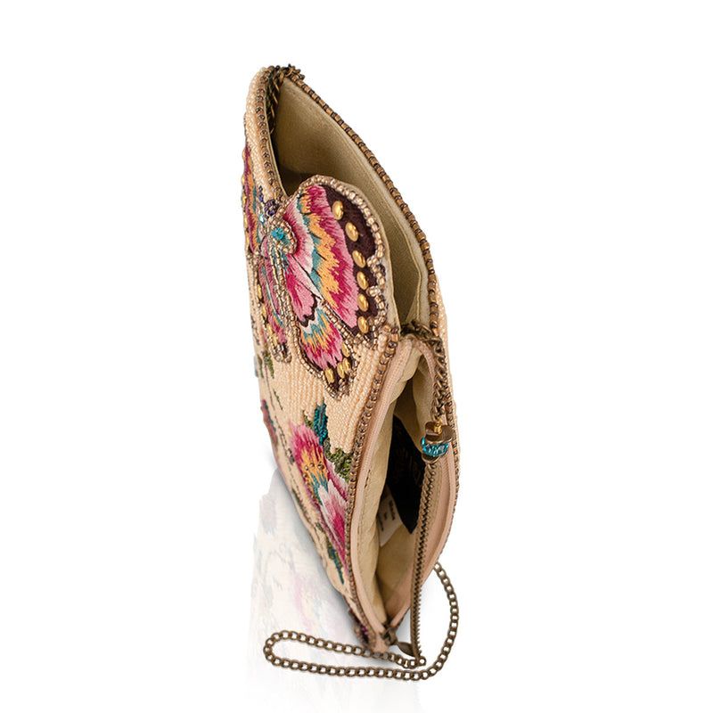 Mary Frances Butterfly Garden Crossbody Phone Bag