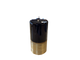 METALLIC PILLAR CANDLE BLACK W/GOLD BRUSHED GOLD GLITTER