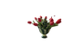 RED REAL TOUCH MINI TULIP STEM