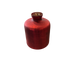 ANTIQUE RED MATTE GLASS BOTTLE VASE