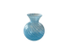BUD VASE AQUA STRIPEvt