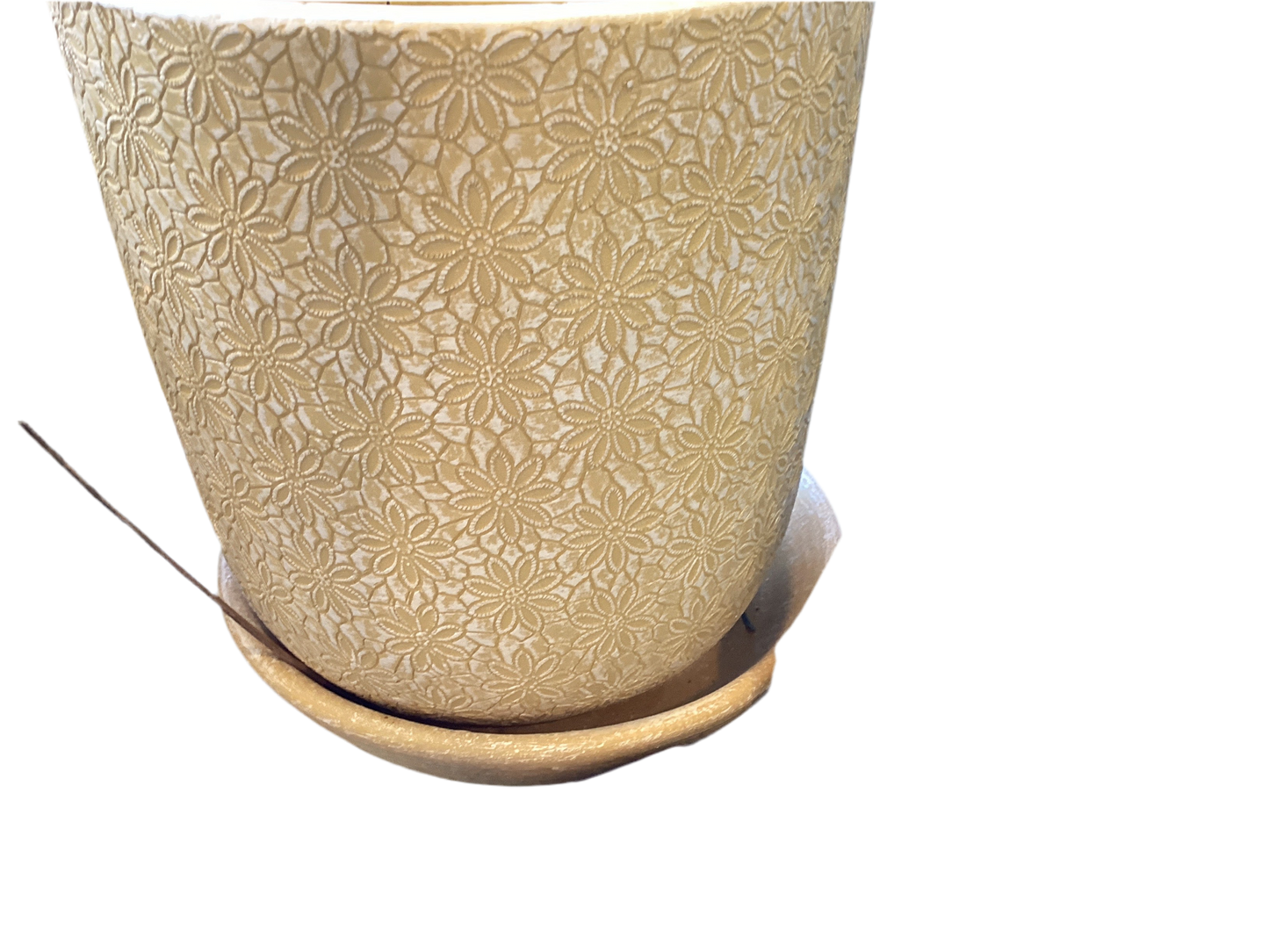 PLANTER MARGUEITE ROUND PLANTER YELLOW