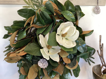 compare product MAGNOLIA WREATH